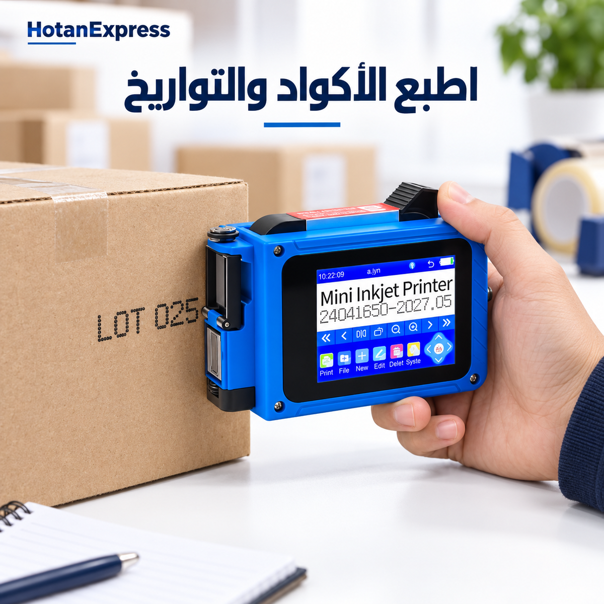 طابعة محمولة لطباعة الأكواد والتواريخ – Mini Printer